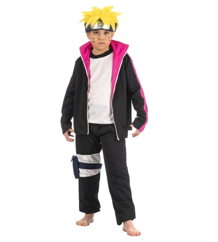 Boruto-Uzumaki-Kostüm, 5-teilig, Grösse 128 cm