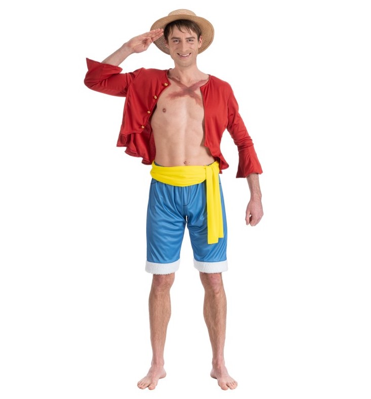 One-Piece-Luffy-Kostüm, Grösse L