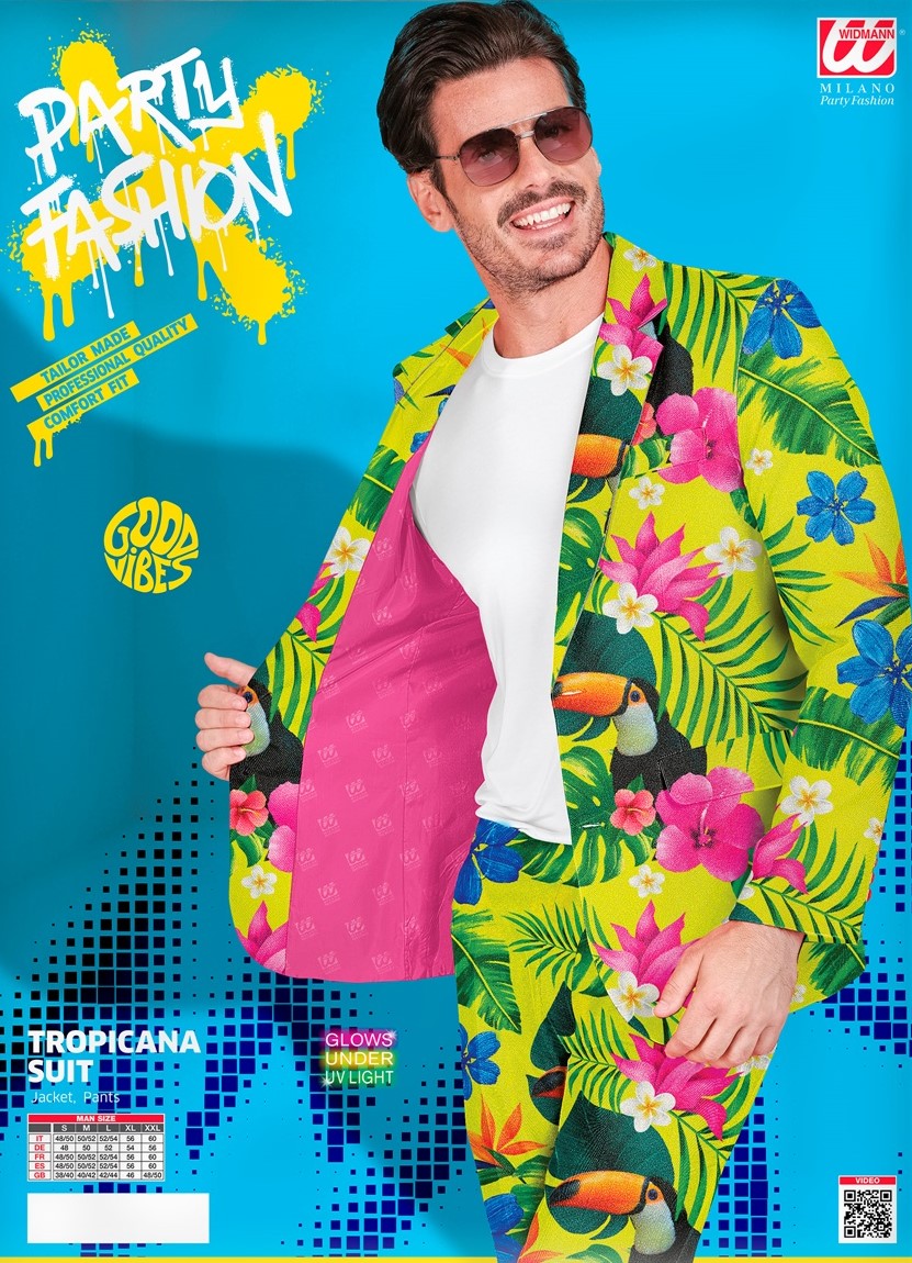 Tropicana-Anzug mit UV-Effekt