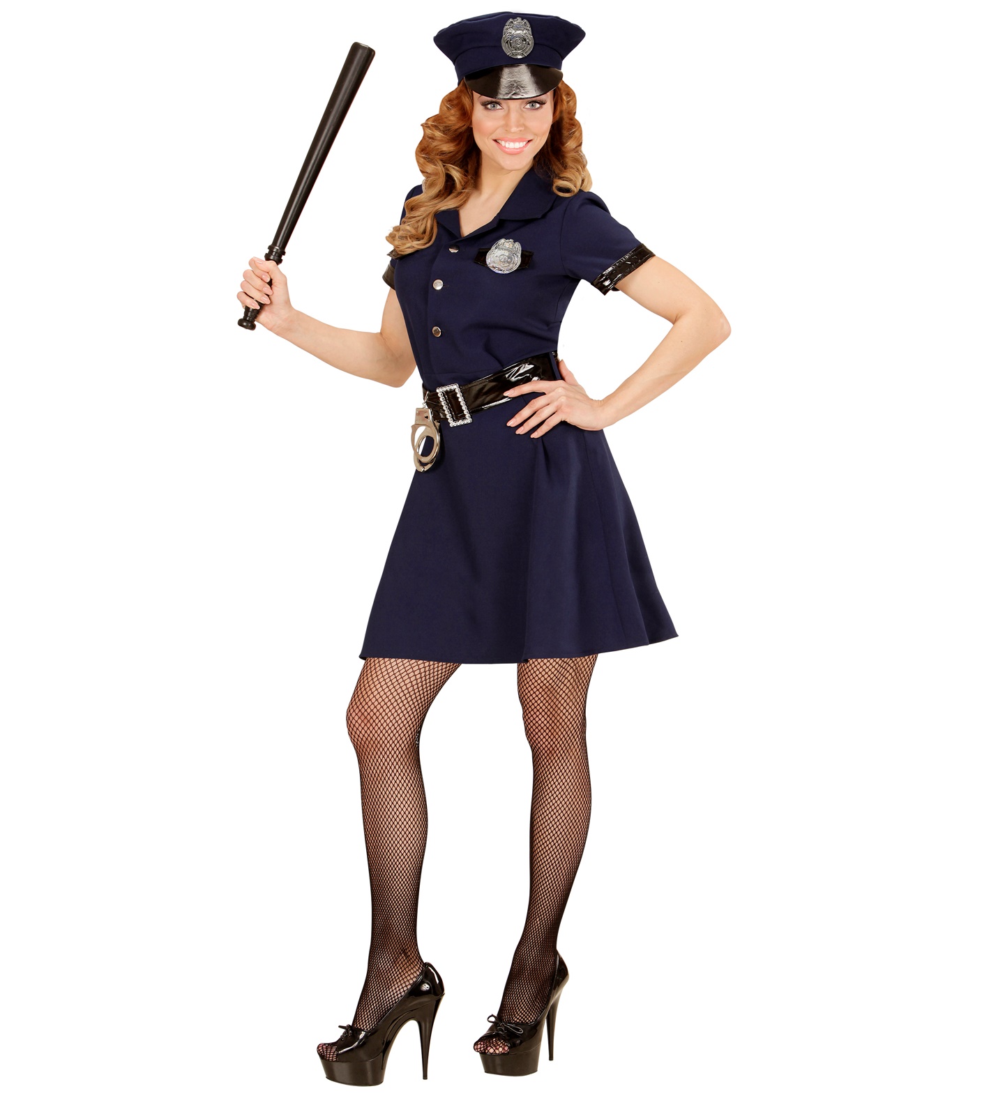 Polizistinnen-Kostüm mit Kleid und Hut