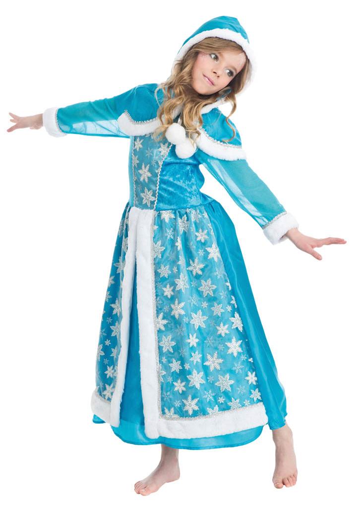 Costume de reine des glaces turquoise, 2 pièces, taille 116 cm